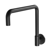 Phoenix Vivid Slimline Plus Wall Sink Outlet 240mm Squareline, Matte Black