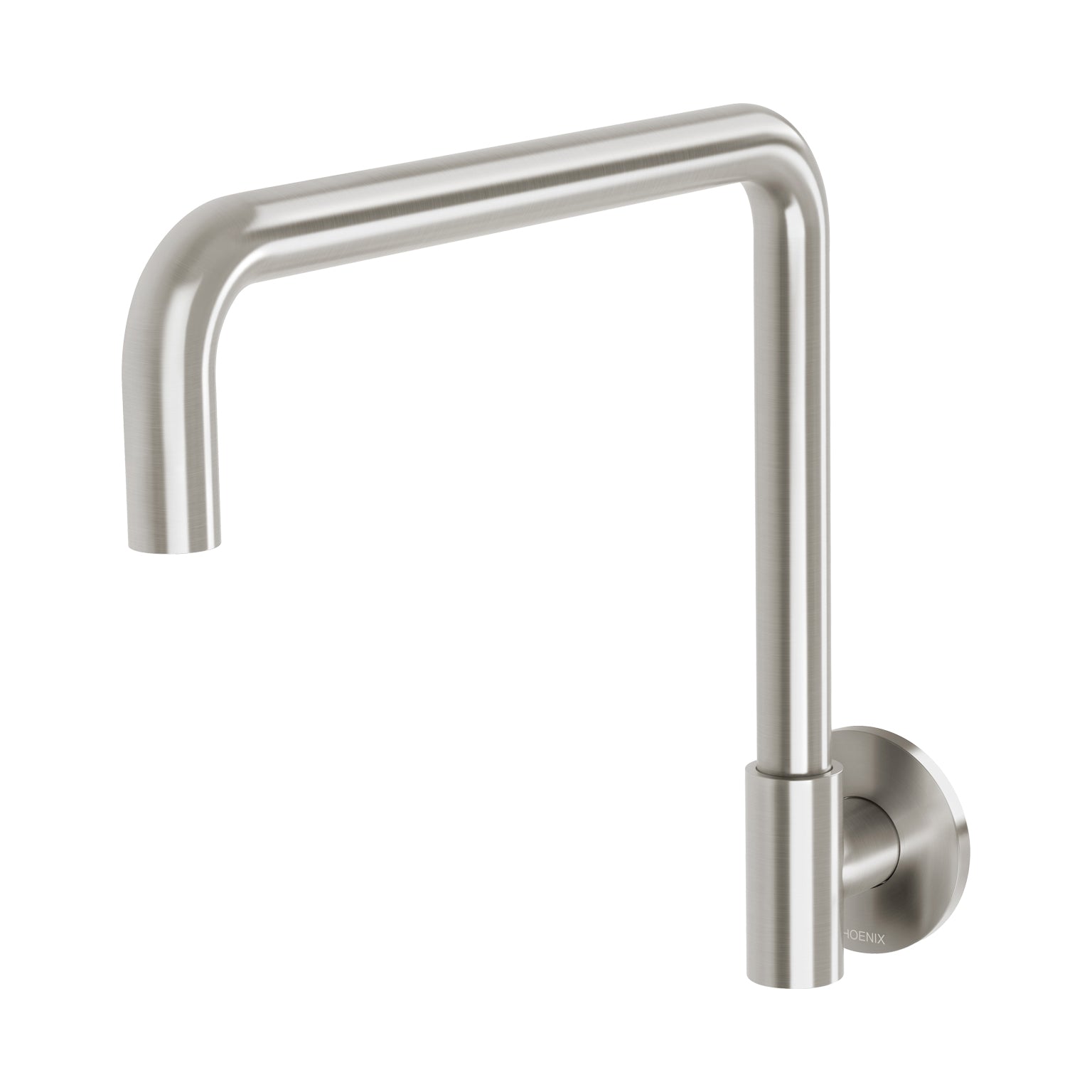 Phoenix Vivid Slimline Plus Wall Sink Outlet 240mm Squareline, Brushed Nickel