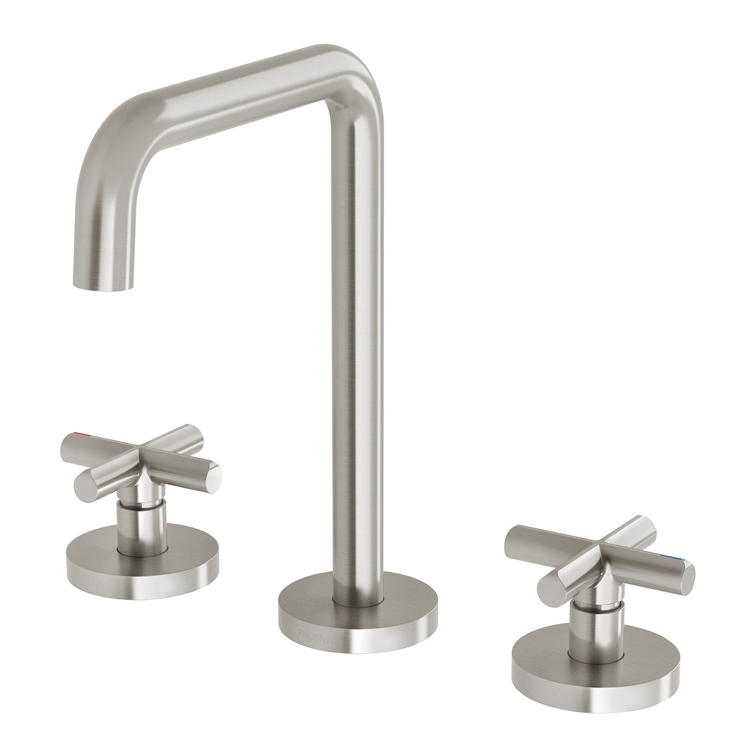 Phoenix Vivid Slimline Plus Basin Set, Brushed Nickel