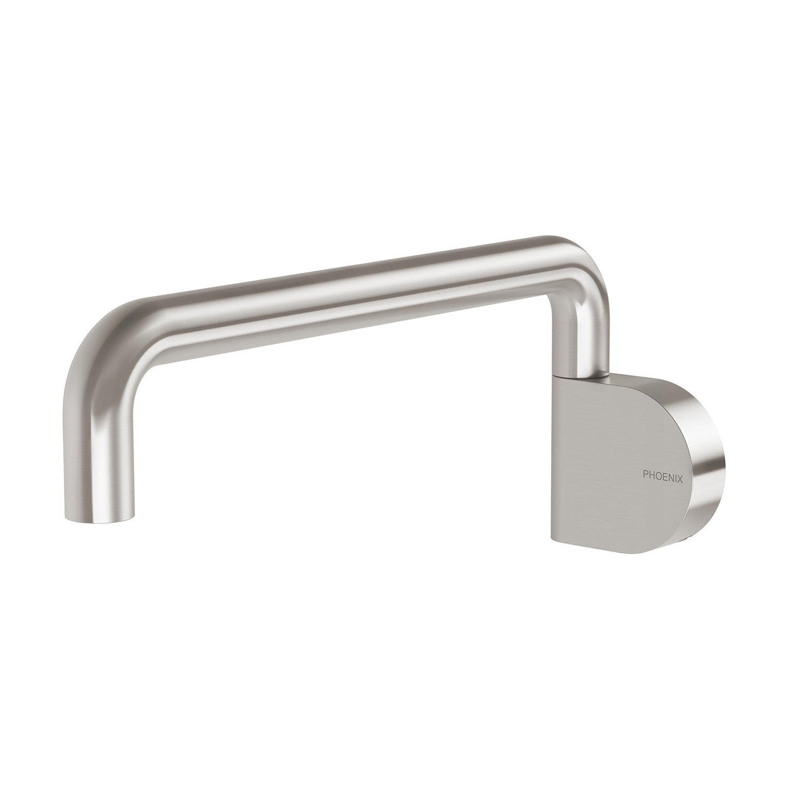 Phoenix Designer Swivel Bath Outlet 230mm Round, Brushed Nickel