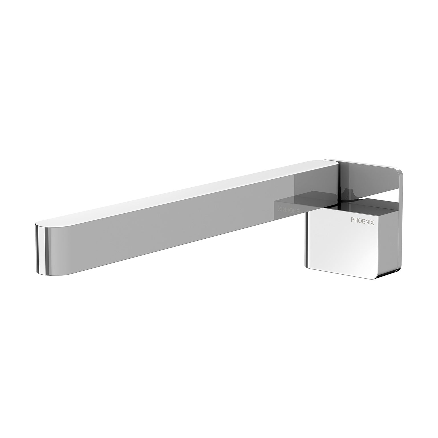 Phoenix Designer Swivel Bath Outlet 230mm Square, Chrome