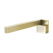 Phoenix Designer Swivel Bath Outlet 230mm Square, Brushed Gold