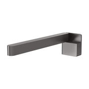 Phoenix Designer Swivel Bath Outlet 230mm Square, Brushed Carbon