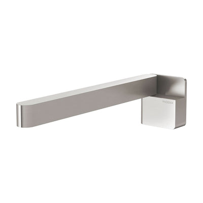 Phoenix Designer Swivel Bath Outlet 230mm Square, Brushed Nickel