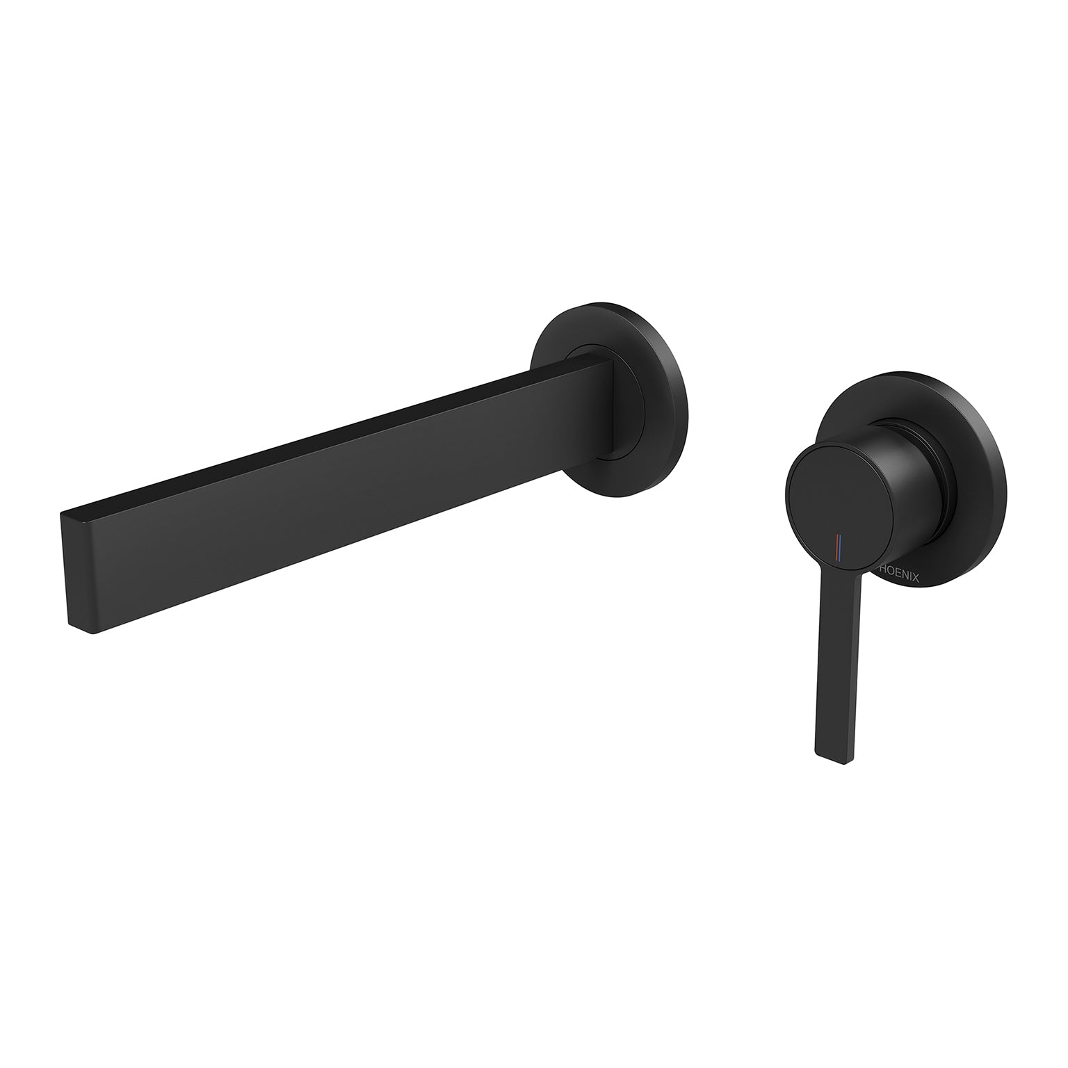 Phoenix Lexi MKII SwitchMix Wall Basin Mixer Set 200mm, Matte Black