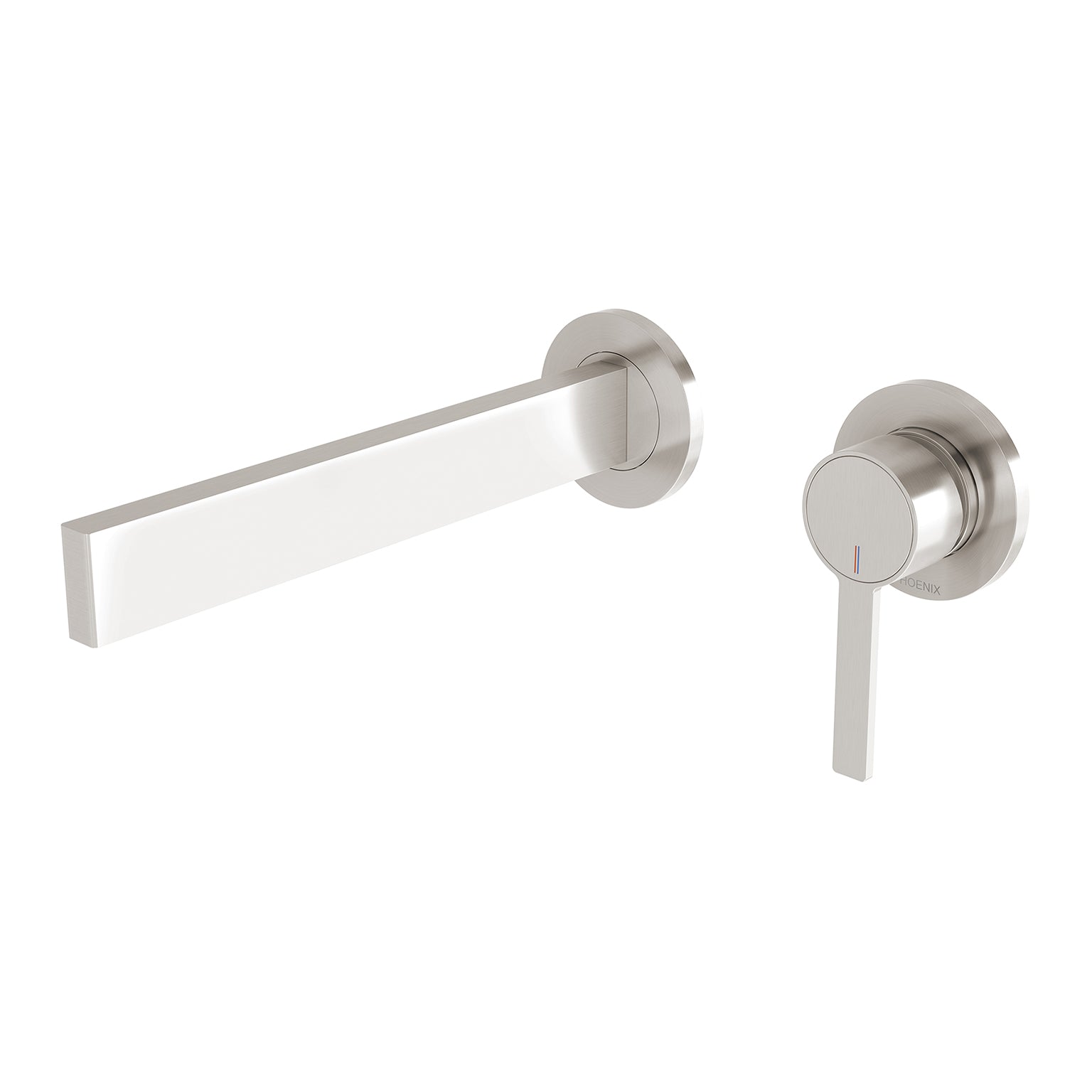 Phoenix Lexi MKII SwitchMix Wall Bath Mixer Set 200mm, Brushed Nickel