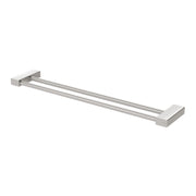 Phoenix Lexi MKII Double Towel Rail 600mm, Brushed Nickel