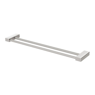 Phoenix Lexi MKII Double Towel Rail 600mm, Brushed Nickel