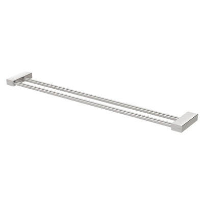 Phoenix Lexi MKII Double Towel Rail 800mm, Brushed Nickel