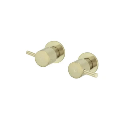 Meir Round Quarter Turn Wall Top Assemblies, Tiger Bronze