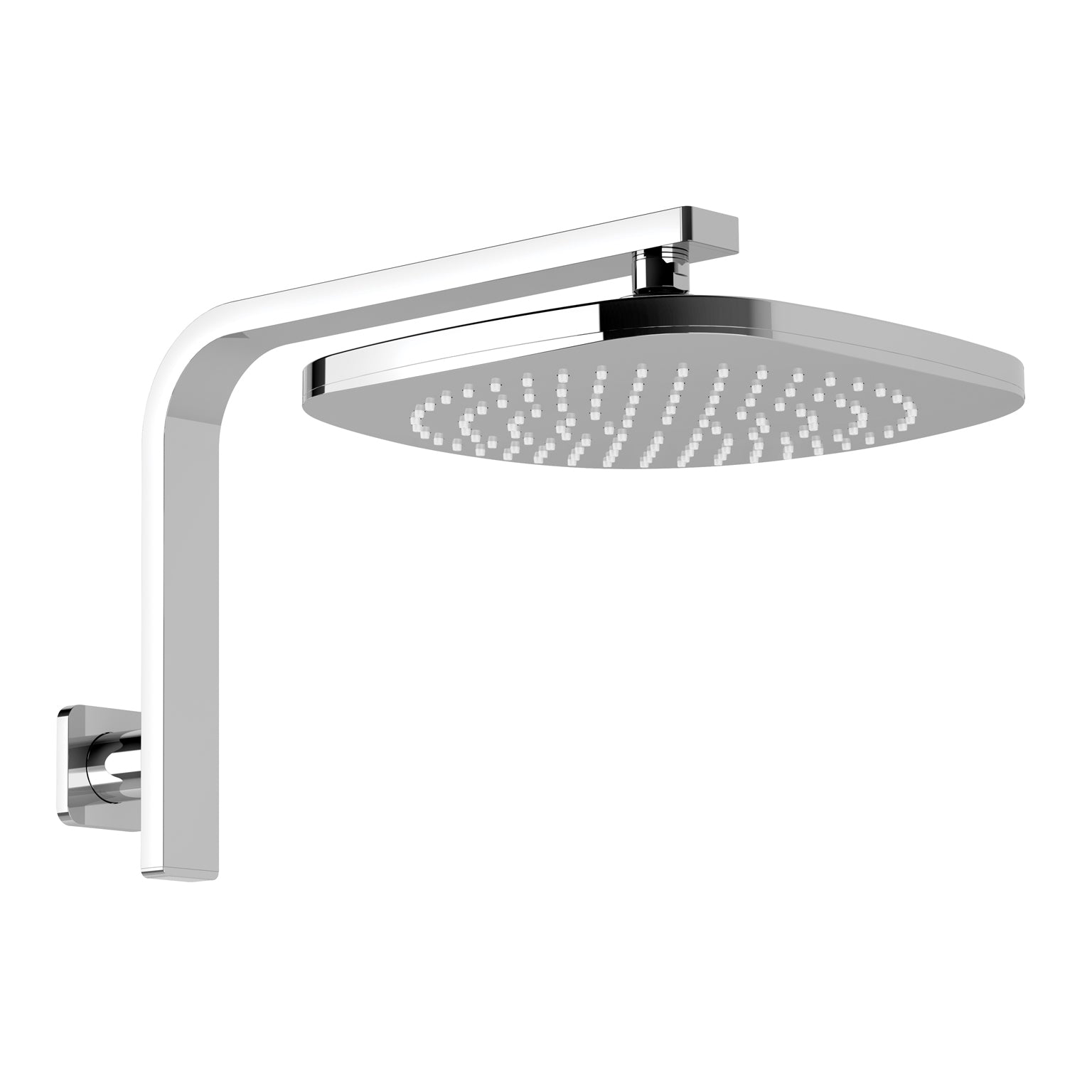 Phoenix Nuage High-Rise Shower Arm & Rose, Chrome