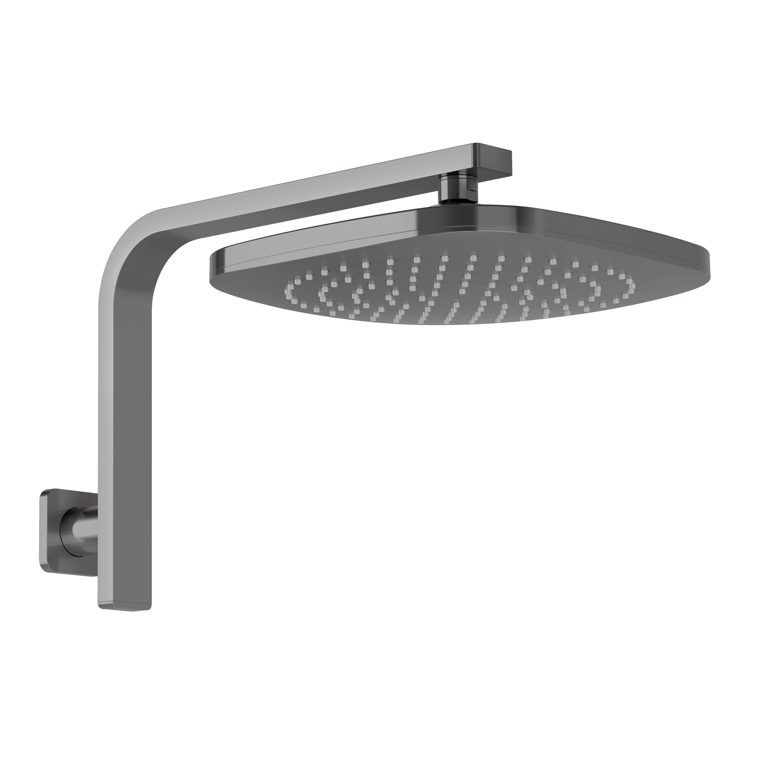 Phoenix Nuage High-Rise Shower Arm & Rose, Brushed Carbon