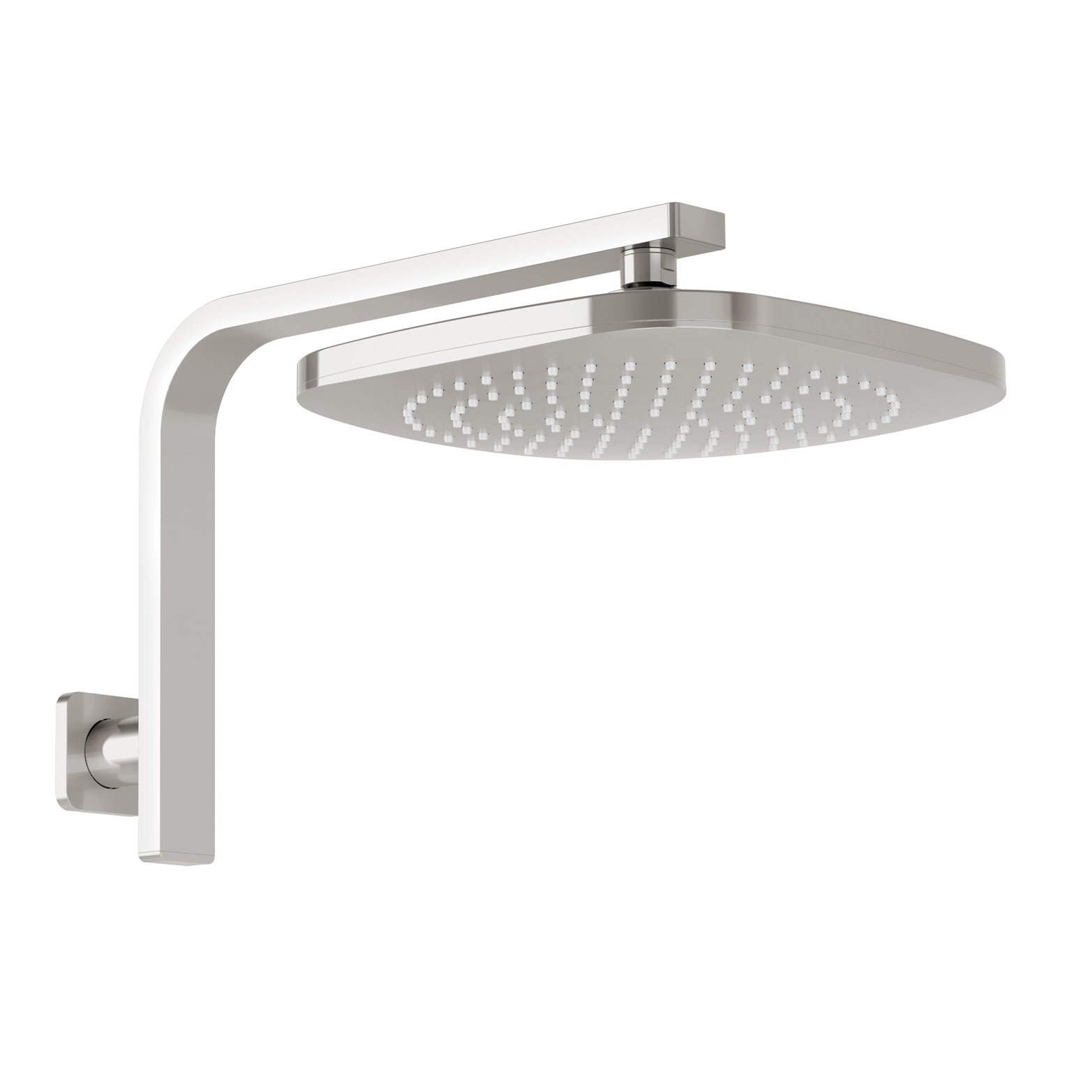 Phoenix Nuage High-Rise Shower Arm & Rose, Brushed Nickel