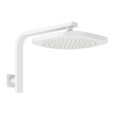 Phoenix Nuage High-Rise Shower Arm and Rose, Matte White