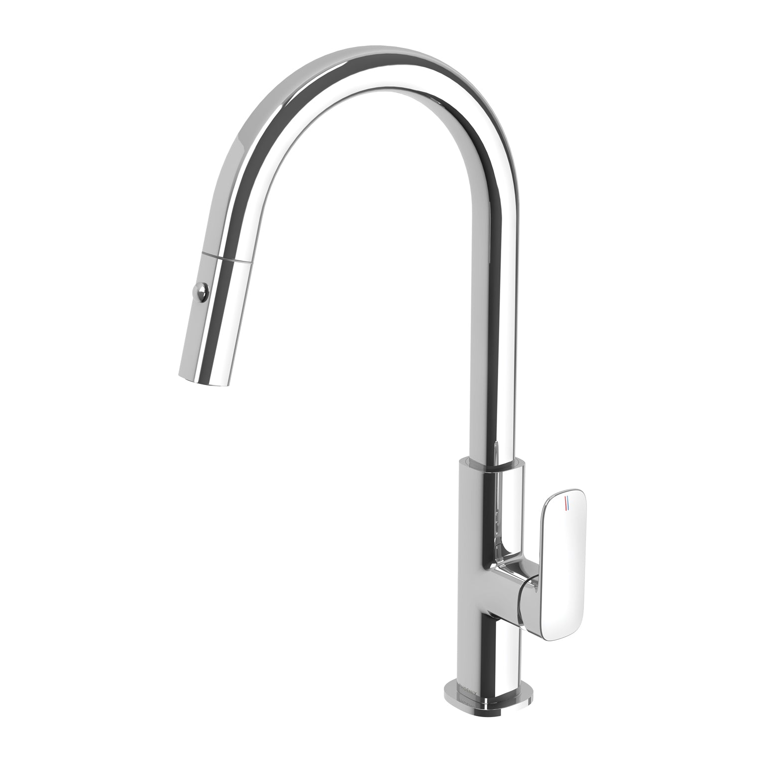 Phoenix Nuage Pull Out Sink Mixer 200mm, Chrome