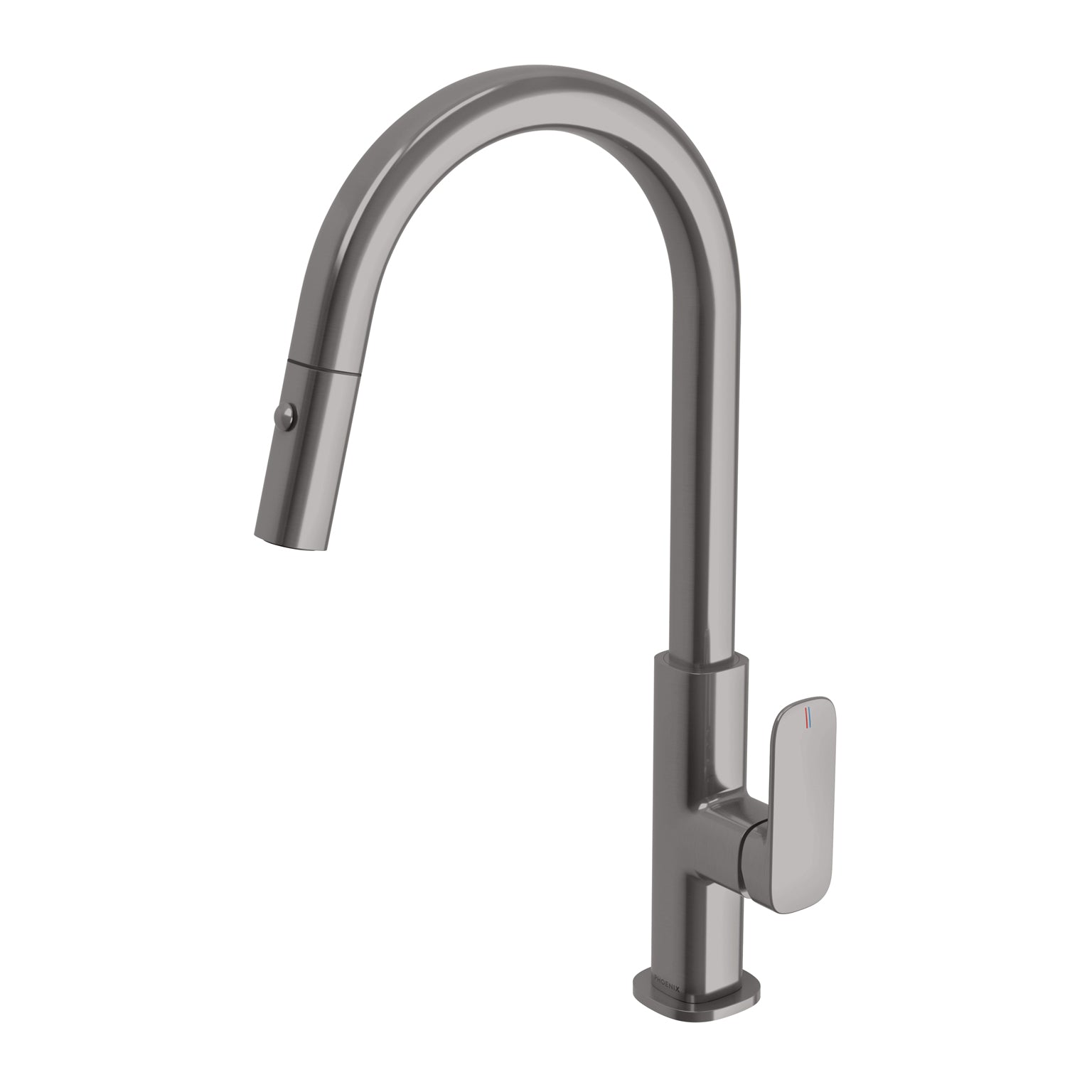 Phoenix Nuage Pull Out Sink Mixer 200mm, Brushed Carbon