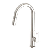 Phoenix Nuage Pull Out Sink Mixer 200mm, Brushed Nickel