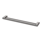 Phoenix Nuage Double Towel Rail 600mm, Brushed Carbon