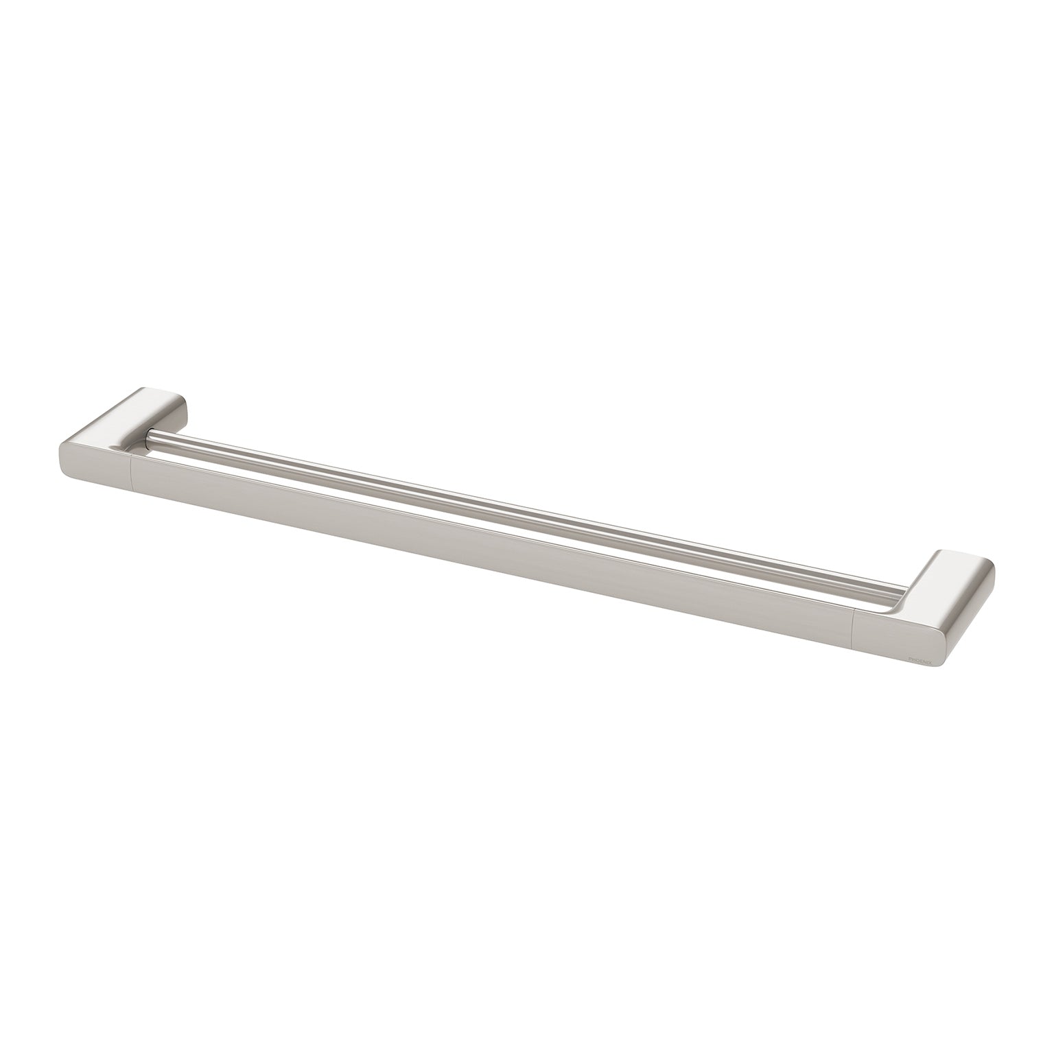 Phoenix Nuage Double Towel Rail 600mm, Brushed Nickel