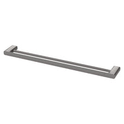 Phoenix Nuage Double Towel Rail 800mm, Brushed Carbon