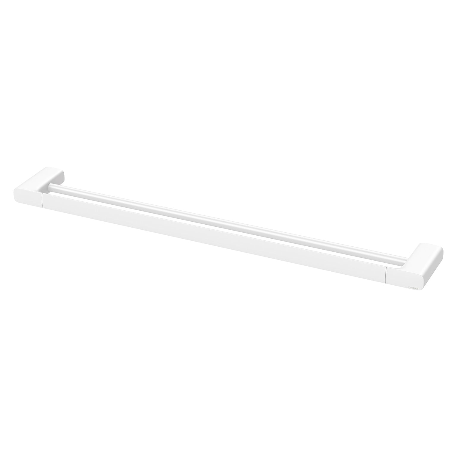 Phoenix Nuage Double Towel Rail 800mm, Matte White