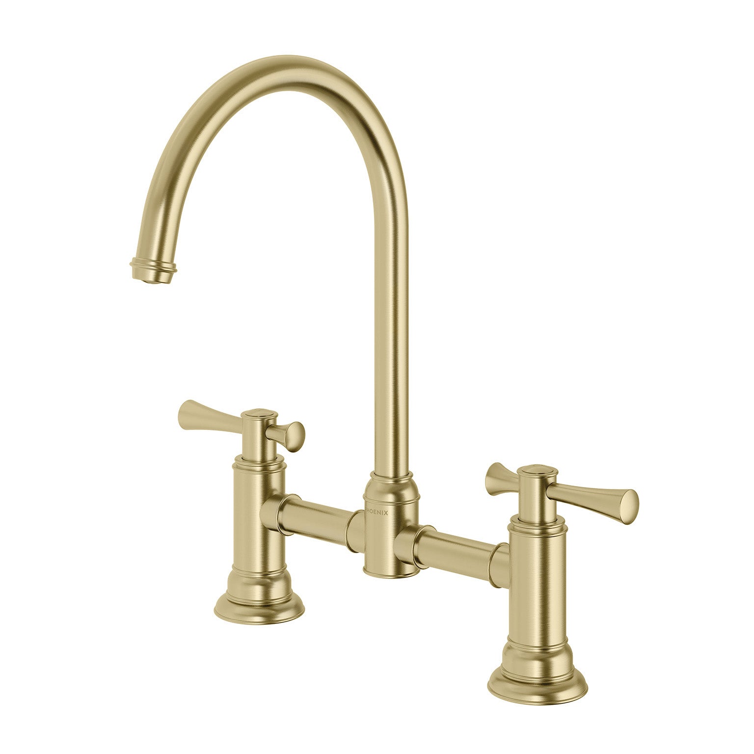 Phoenix Cromford Exposed Sink Set, Brushed Gold