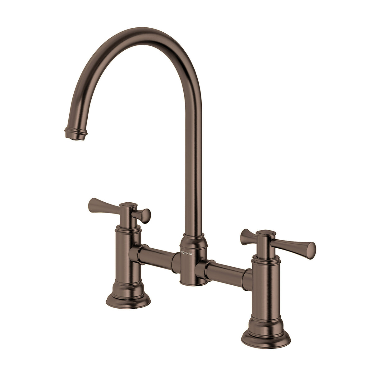 Phoenix Cromford Exposed Sink Set 180mm - Lead Free, Brushed Bronze