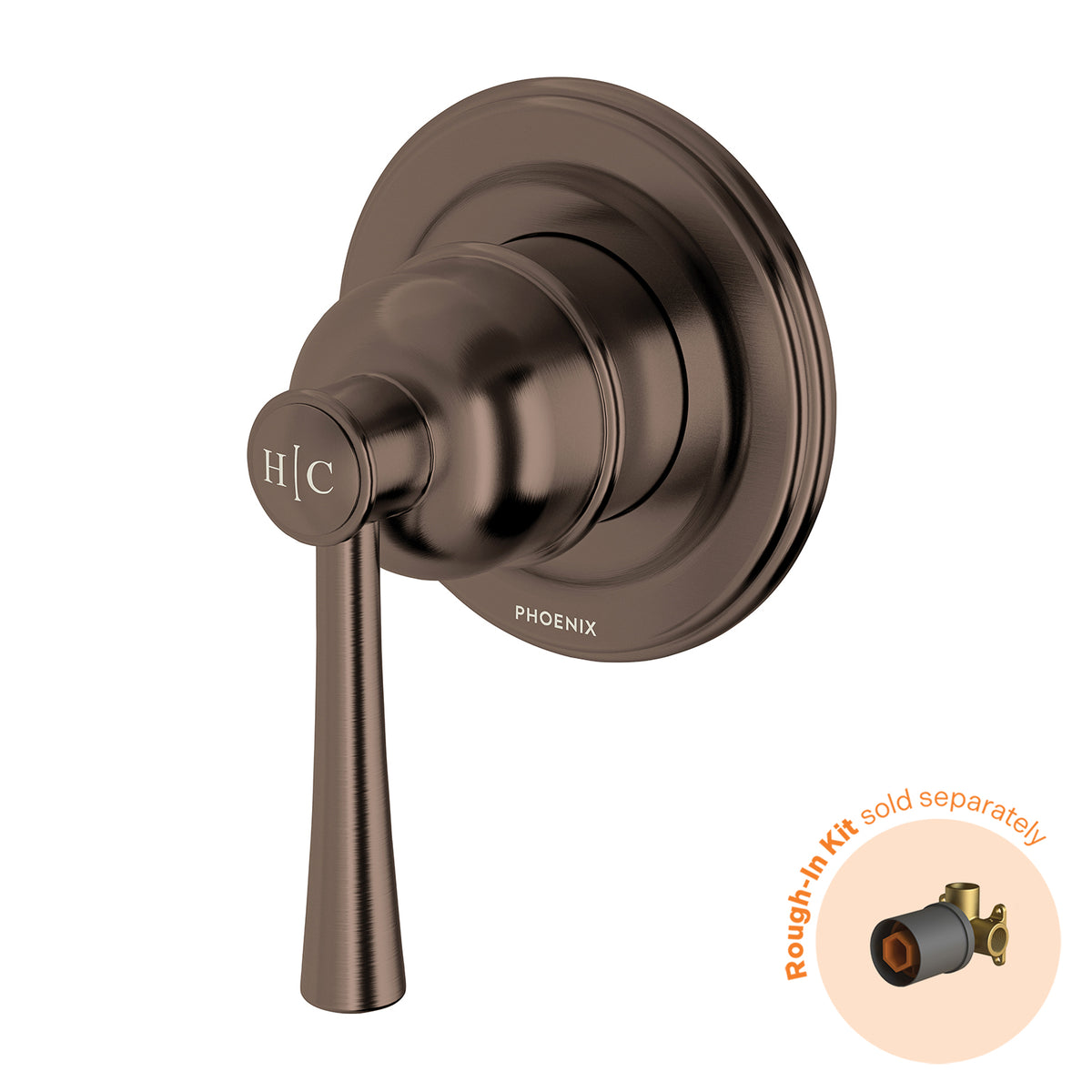 Phoenix Cromford SwitchMix Shower / Wall Mixer (Fit-Off Kit Only) - Lead Free, Brushed Bronze