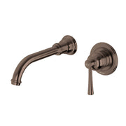 Phoenix Cromford SwitchMix Wall Basin / Bath Mixer Set 180mm (Complete Kit) - Lead Free, Brushed Bronze