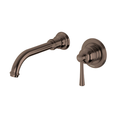Phoenix Cromford SwitchMix Wall Basin / Bath Mixer Set 180mm (Complete Kit) - Lead Free, Brushed Bronze