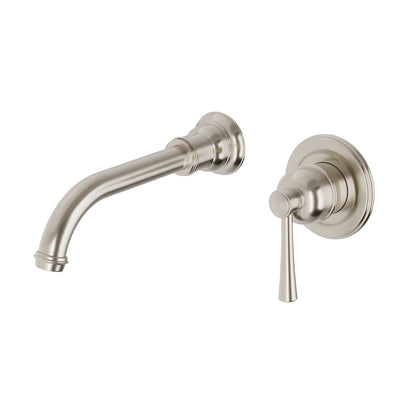 Phoenix Cromford SwitchMix Wall Basin / Bath Mixer Set Fit-Off Kit, Brushed Nickel