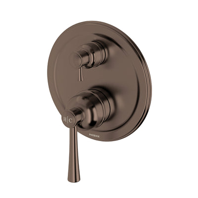 Phoenix Cromford SwitchMix Shower / Bath Diverter Mixer (Complete Kit) - Lead Free, Brushed Bronze