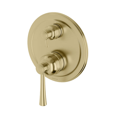 Phoenix Cromford SwitchMix Shower / Bath Diverter Mixer Fit-Off Kit, Brushed Gold