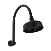 Phoenix Cromford High-Rise Shower Arm & Rose, Matte Black