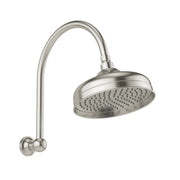 Phoenix Cromford Hi Rise Shower Arm & Rose 210mm, Brushed Nickel
