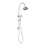 Phoenix Cromford Twin Shower 210mm Rose, Chrome