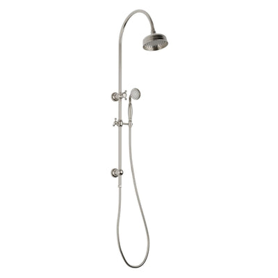Phoenix Cromford Twin Shower, Brushed Nickel