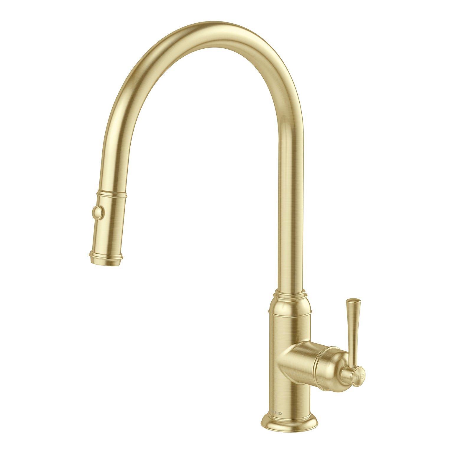 Phoenix Cromford Pull Out Sink Mixer 230mm, Brushed Gold
