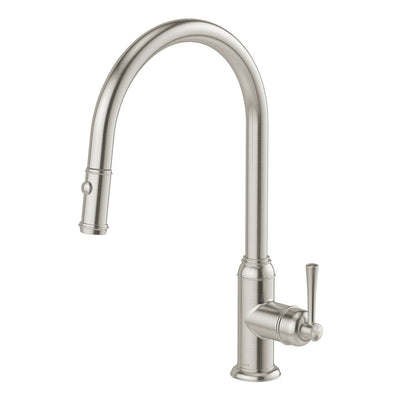 Phoenix Cromford Pull Out Sink Mixer 230mm - Lead Free, Brushed Nickel