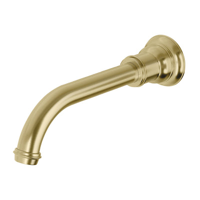 Phoenix Cromford Wall Basin / Bath Outlet 180mm - Lead Free, Brushed Gold