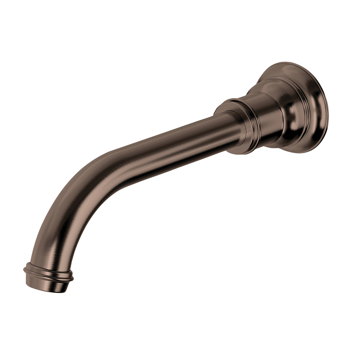 Phoenix Cromford Wall Basin / Bath Outlet 180mm - Lead Free, Brushed Bronze