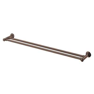 Phoenix Cromford Double Towel Rail 800mm, Brushed Bronze