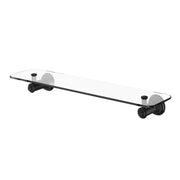 Phoenix Cromford Glass Shelf 450mm, Matte Black