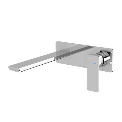 Phoenix Gloss MKII SwitchMix Wall Basin / Bath Mixer Set 200mm Fit-Off Kit, Chrome