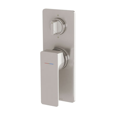 Phoenix Gloss MKII SwitchMix Shower / Bath Diverter Mixer (Complete Kit), Brushed Nickel
