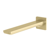 Phoenix Gloss MKII Wall Basin / Bath Outlet 200mm, Brushed Gold