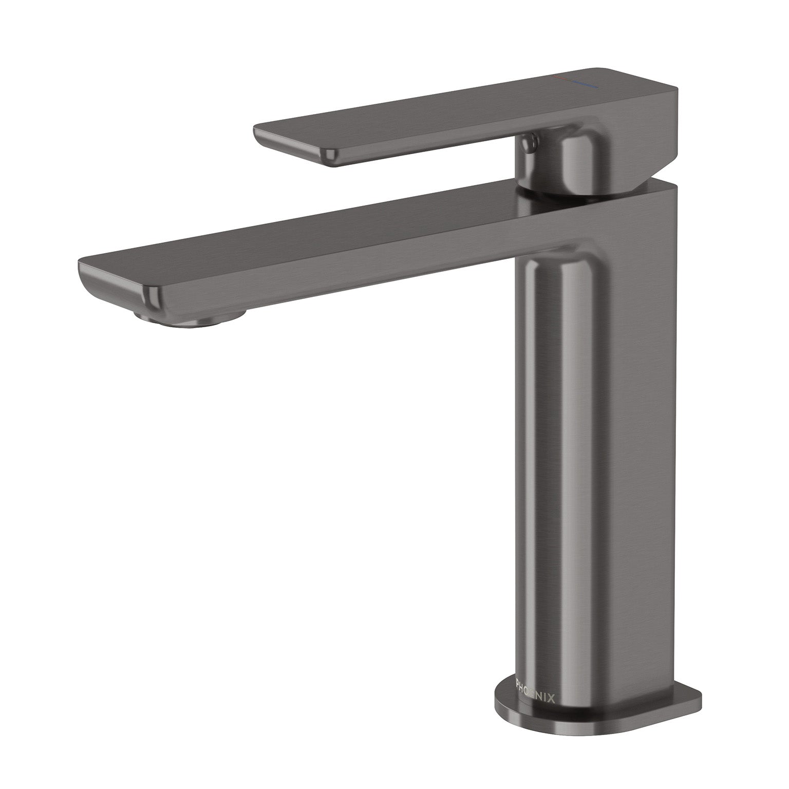 Phoenix Gloss MKII Basin Mixer, Brushed Carbon