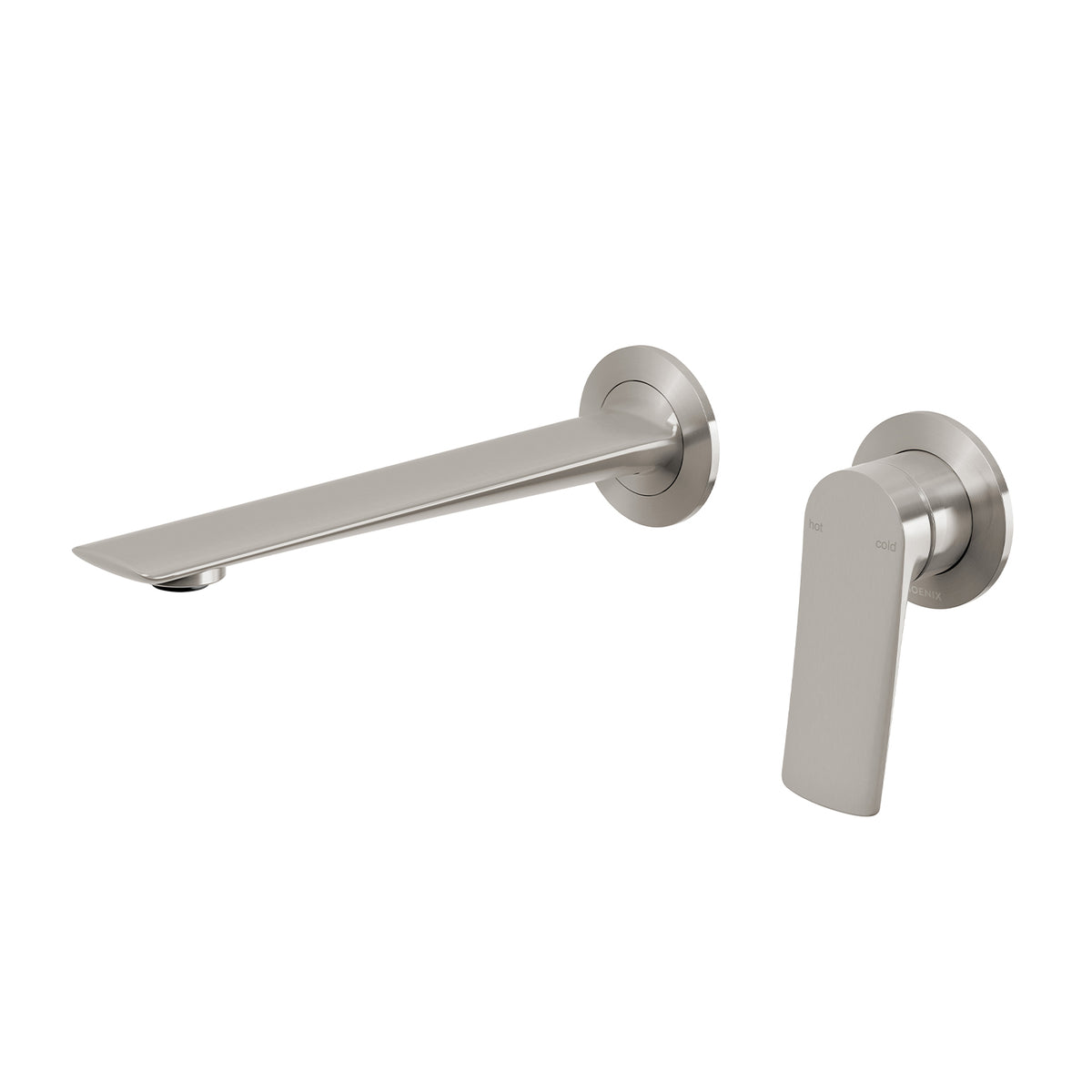Phoenix Kusabi SwitchMix Wall Basin / Bath Mixer Set 200mm (Complete Kit) - Lead Free, Brushed Nickel