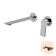 Phoenix Kusabi SwitchMix Wall Basin / Bath Mixer Set 200mm (Fit-Off Kit Only) - Lead Free, Chrome