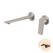 Phoenix Kusabi SwitchMix Wall Basin / Bath Mixer Set 200mm (Fit-Off Kit Only) - Lead Free, Brushed Nickel
